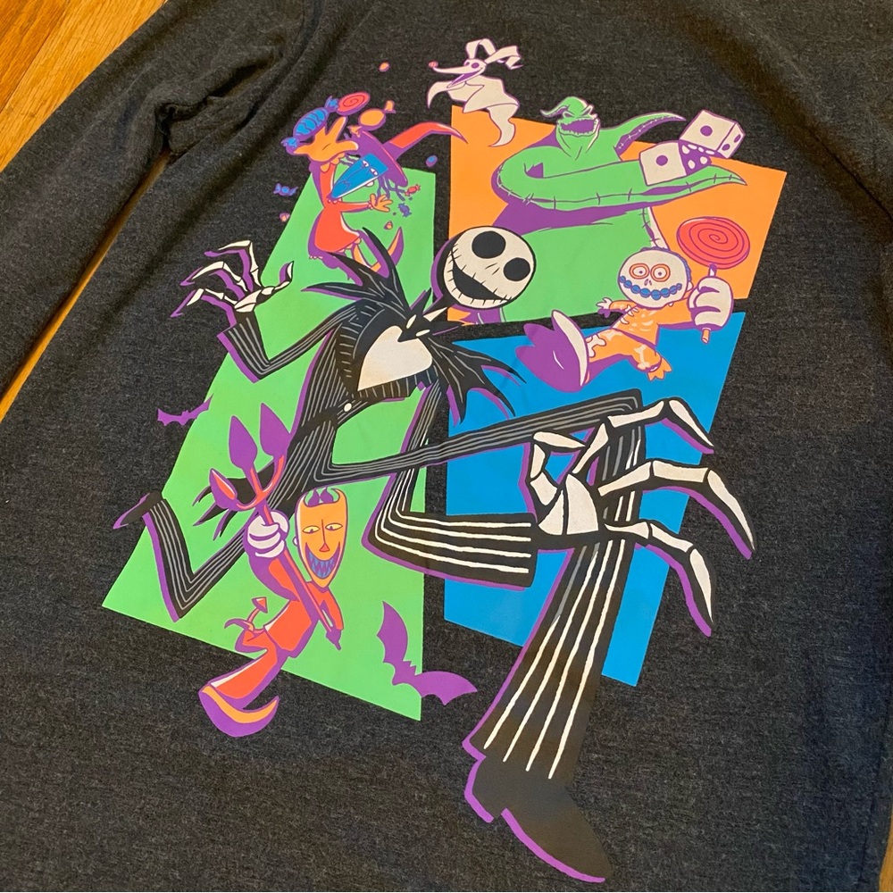 Disney Nightmare Before Christmas Long Sleeve Tee Kid Unisex Size L (10/12)